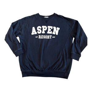 Aeropostale Oversized Unisex Navy Pullover Sweatshirt Size Mens XS